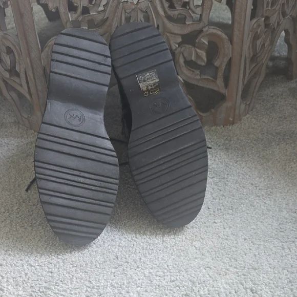 Michael Kors Black Combat Moto Boots - Picture 6 of 6